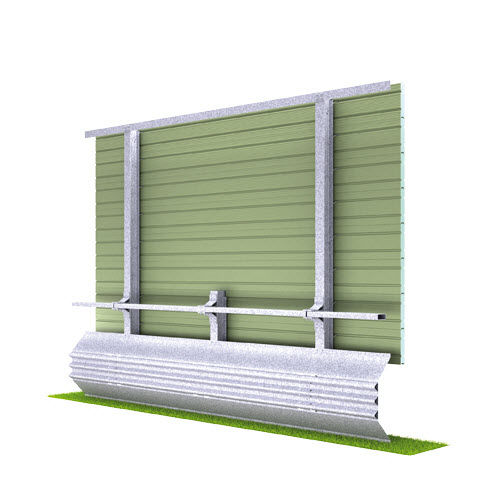 Barriera antirumore con pannelli modulari - H2-W2 - MARCEGAGLIA - prefabbricata / autoportante / in acciaio galvanizzato