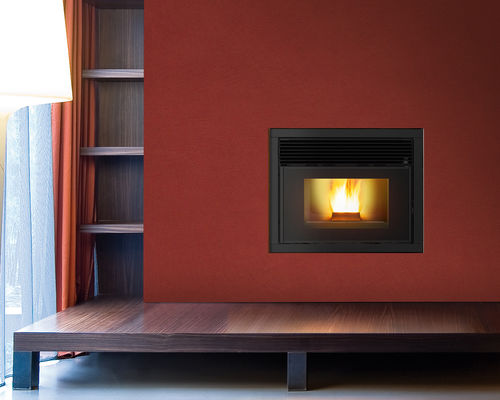 Inserto per camini a pellet - QBOX 60 - MCZ - a convezione forzata / contemporaneo / telecomandato