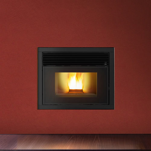 Inserto per camini a pellet - QBOX 70 - MCZ - a convezione forzata / contemporaneo / telecomandato