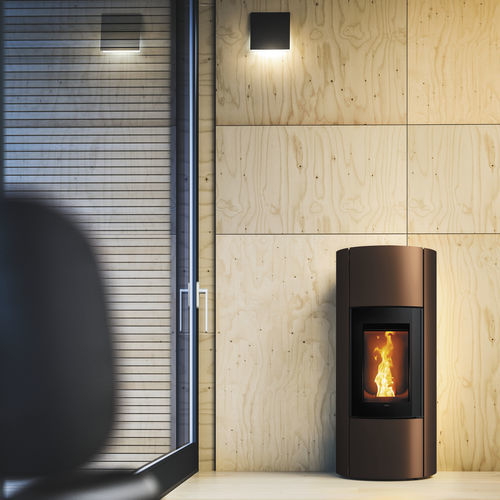 Stufa a pellet - MOOD CORE - MCZ - 8 kW / a pavimento / contemporanea