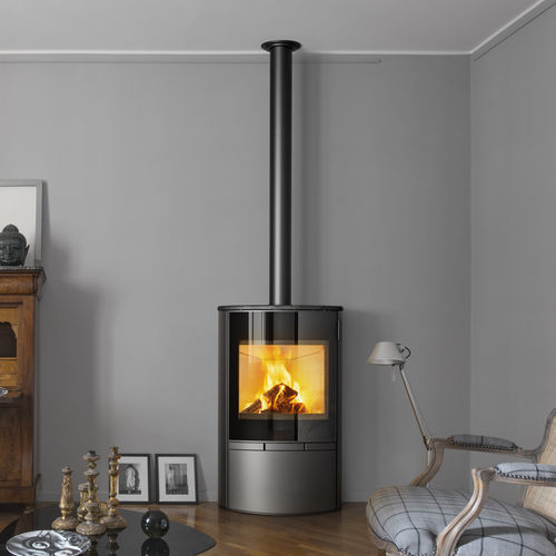 Stufa a legna - SAYA - MCZ - 5 kW...10 kW / da appoggio / contemporanea