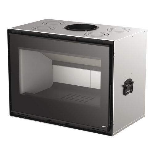 Inserto per camini a legna - QBOX 80 - MCZ - in acciaio / contemporaneo / classe A+