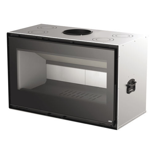 Inserto per camini a legna - QBOX 100 - MCZ - in acciaio / contemporaneo / classe A+