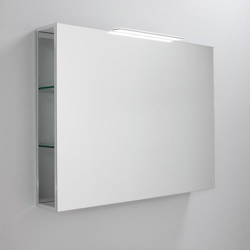 Mobile pensile per bagno con specchio con illuminazione integrata - BOOK - Oasis Group srl - contemporanea / da parete