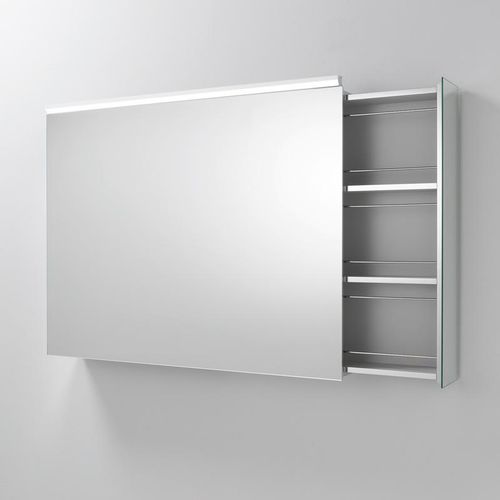 Mobile pensile per bagno con specchio con illuminazione integrata - THEO - Oasis Group srl - contemporanea / da parete