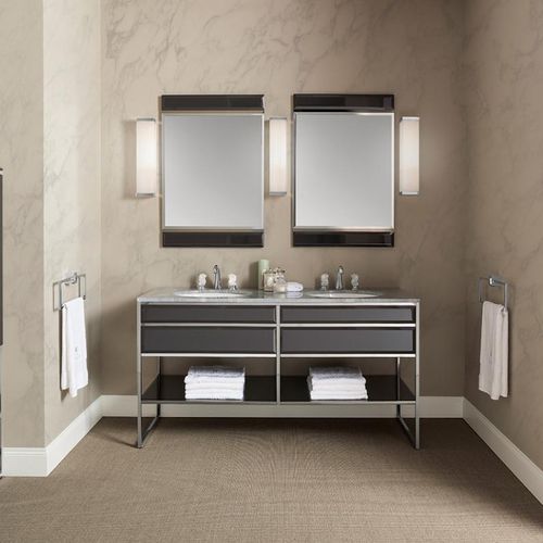 Mobile lavabo doppio - ACADEMY - Oasis Group srl - da appoggio / in legno / contemporaneo