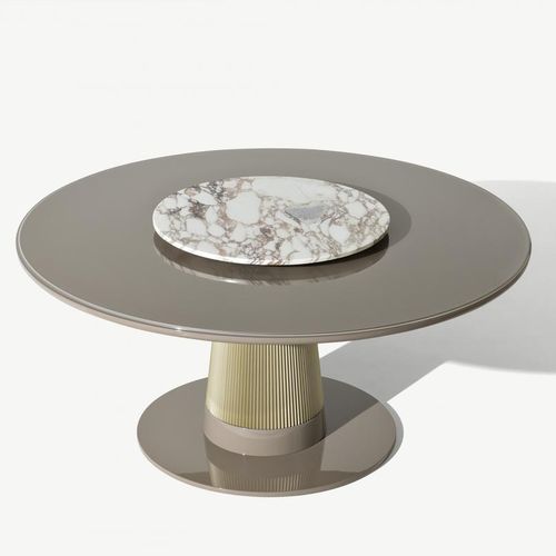Tavolo contemporaneo - TURNER - Oasis Group srl - in legno / in marmo / con supporto in metallo