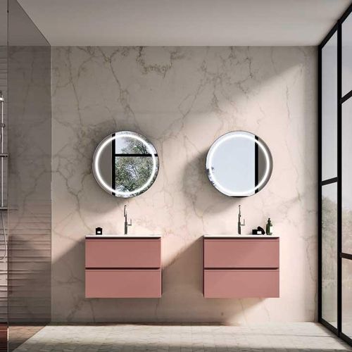 Mobile lavabo doppio - FOREVER - Oasis Group srl - sospeso / in legno / contemporaneo