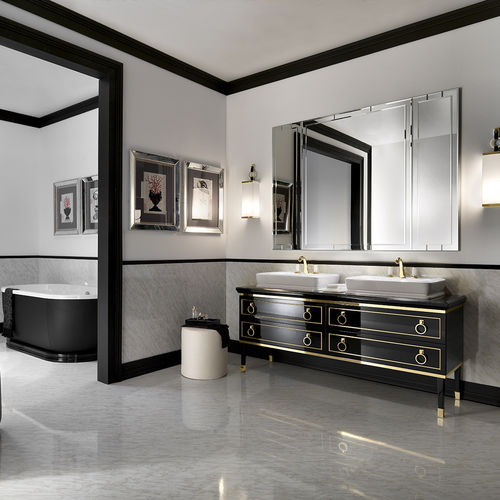 Mobile lavabo doppio - LUTETIA - Oasis Group srl - da appoggio / in legno / in stile