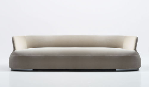 Divano contemporaneo - MONCHERE - Antidiva - in tessuto / in pelle / beige