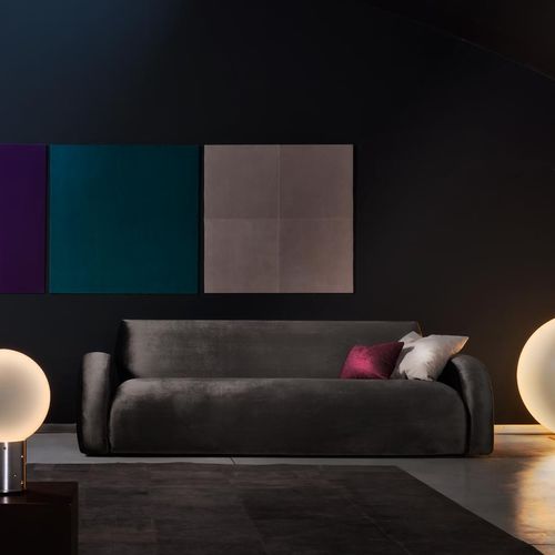 Divano contemporaneo - BUMBLE BEE - Antidiva - in tessuto / in pelle / marrone