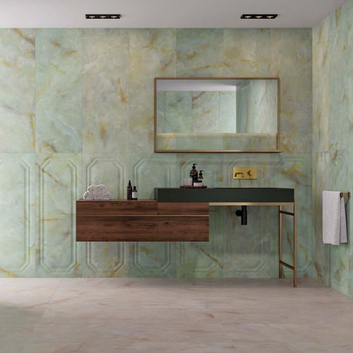 Piastrella in porcellana - ONICE - APAVISA PORCELANICO - lucida / da interno / da sala