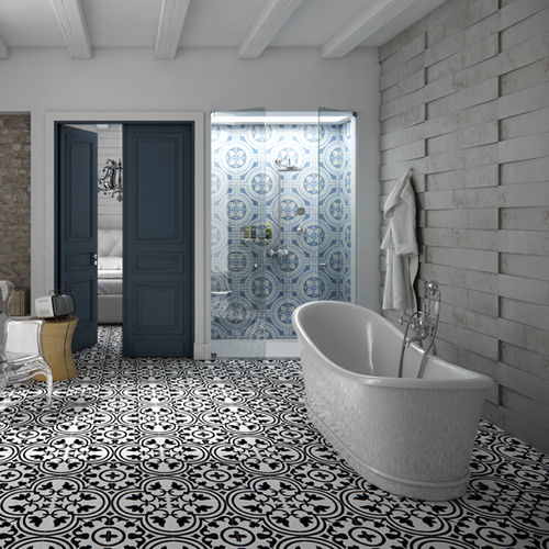 Piastrella in gres porcellanato - HYDRAULIC - APAVISA PORCELANICO - levigata / da interno / da sala