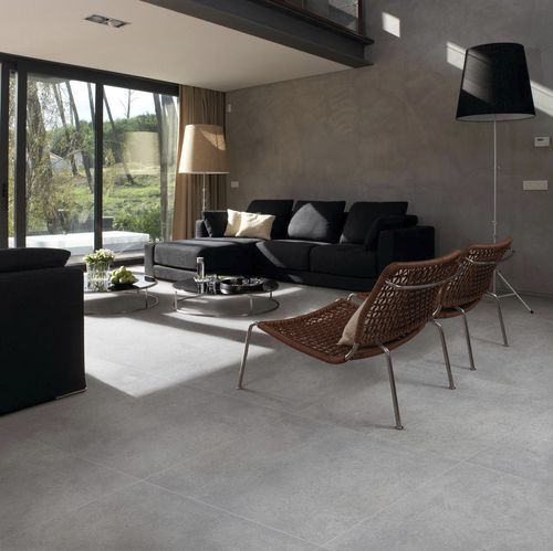 Piastrella in gres porcellanato - MICROCEMENT  - APAVISA PORCELANICO - opaca / levigata / da interno