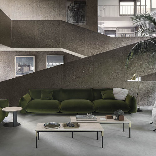 Divano contemporaneo - MARENCO - Arflex - in tessuto / in pelle / con rivestimento rimovibile