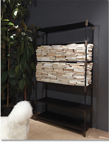 Libreria contemporanea - MATCH - Arflex - in legno / nera