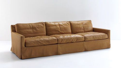 Divano contemporaneo - COUSY - Arflex - in tessuto / in pelle / marrone
