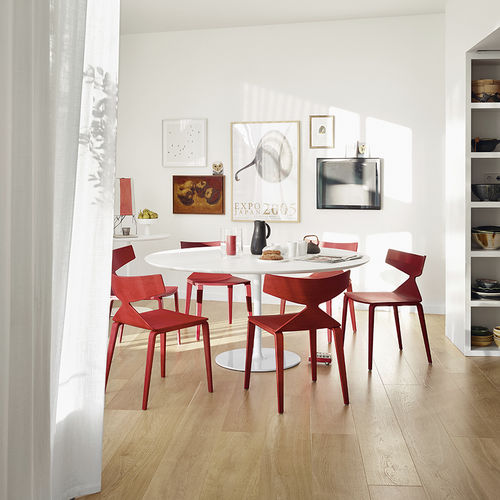 Tavolo da pranzo contemporaneo - DIZZIE - Arper - in MDF / in laminato / in Fenix NTM