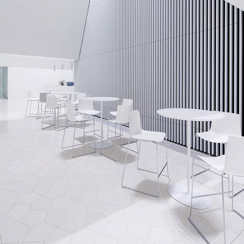 Tavolo alto contemporaneo - DIZZIE - Arper - in laminato / in MDF / in Fenix NTM
