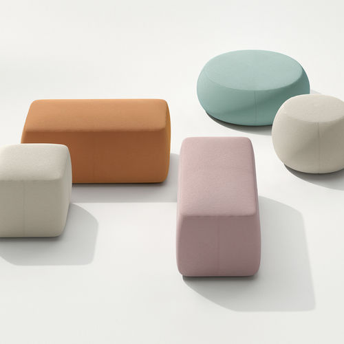 Pouf contemporaneo - PIX CUBO - Arper - in tessuto / in pelle / in ecopelle
