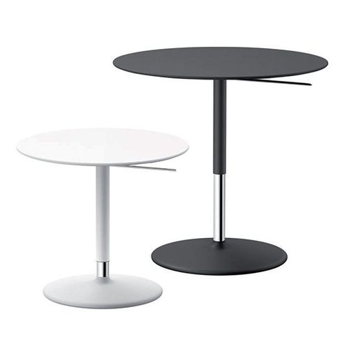 Tavolo d'appoggio contemporaneo - PIX - Arper - in MDF / con supporto in metallo laccato / rotondo
