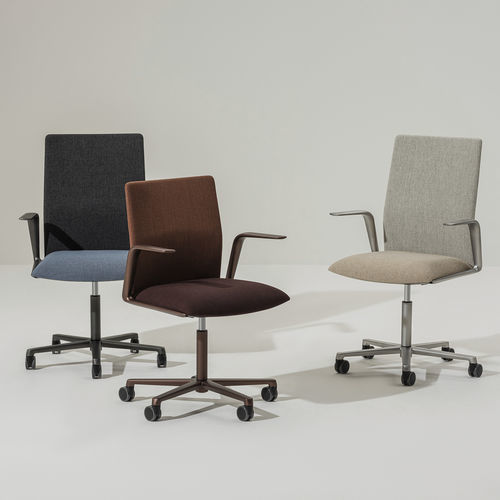 Sedia da ufficio contemporanea - KINESIT MET - Arper - da interno / in tessuto / tessuto spalmato