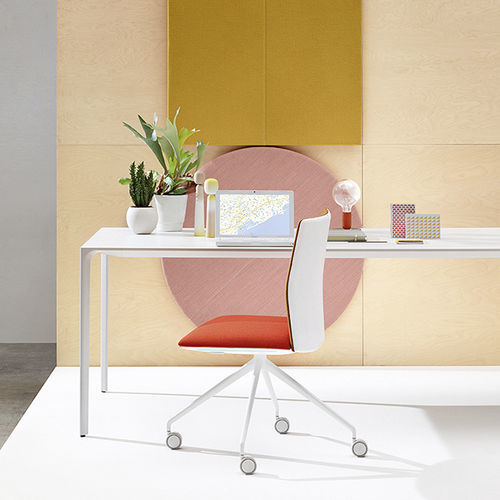 Sedia da ufficio contemporanea - KINESIT - Arper - da interno / in tessuto / in pelle