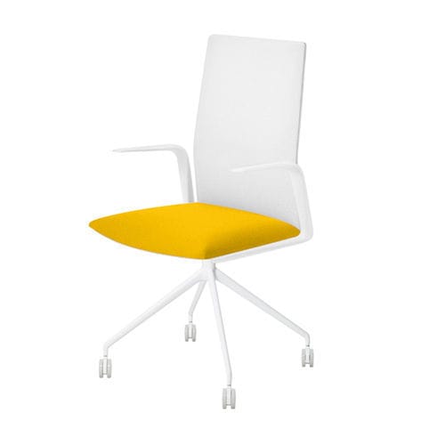 Sedia da ufficio contemporanea - KINESIT - Arper - da interno / in tessuto / in pelle