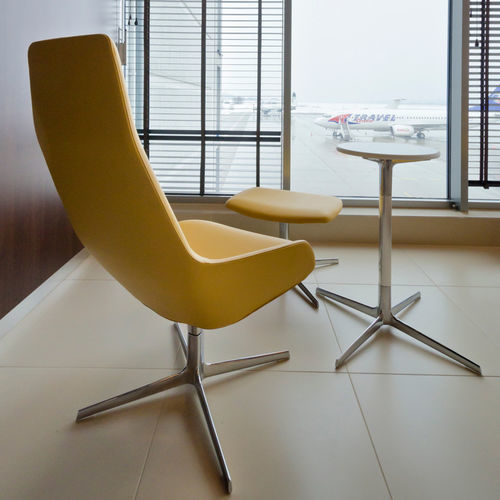 Poltrona direzionale contemporaneo - ASTON LOUNGE - Arper - in pelle / in tessuto / in poliuretano