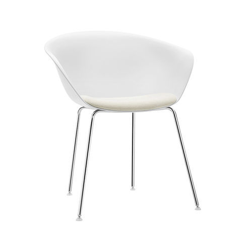 Sedia contemporanea - DUNA 02  - Arper - da interno / in tessuto / in pelle