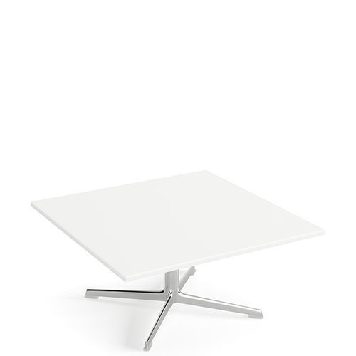 Tavolino basso contemporaneo - FRED  - Arper - in MDF / con supporto in alluminio dipinto / quadrato