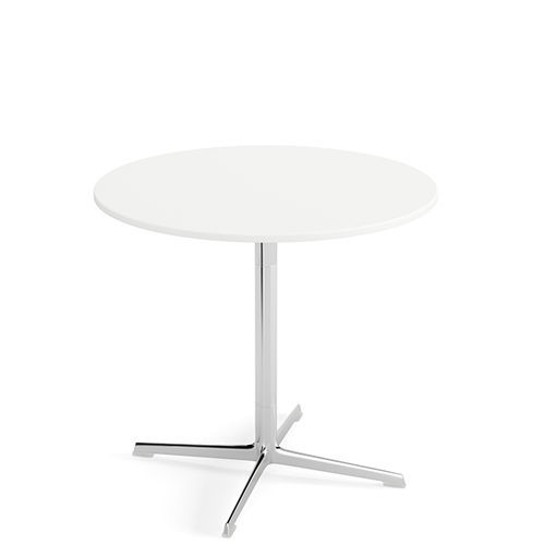 Tavolo contemporaneo - FRED - Arper - in MDF / con supporto in alluminio dipinto / rotondo