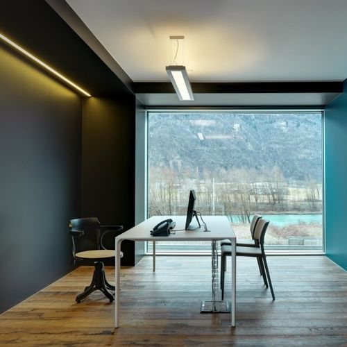 Tavolo contemporaneo - NUUR - Arper - in Fenix NTM / con supporto in alluminio dipinto / rettangolare