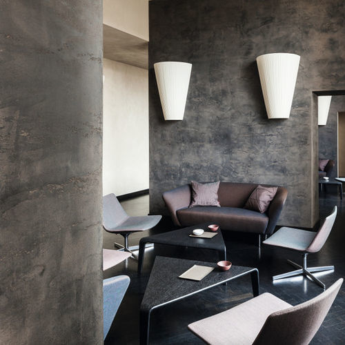 Tavolino basso contemporaneo - PLY  - Arper - in rovere / in legno compensato / con supporto in legno