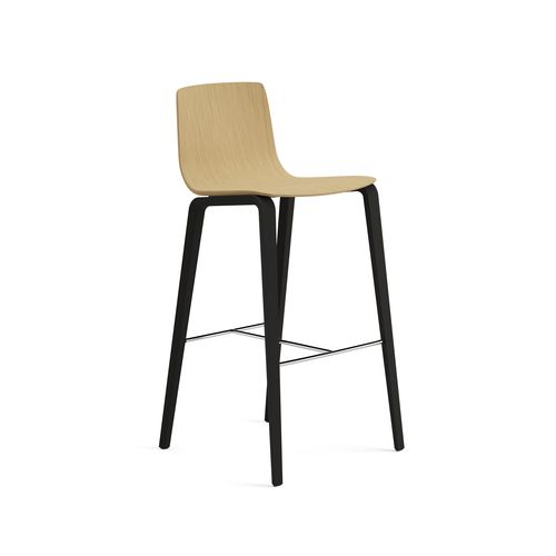 Sedia alta contemporanea - AAVA 02 - Arper - da interno / in tessuto / in pelle