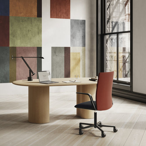 Tavolo contemporaneo - 7055 - Arper - in legno / in MDF / in rovere