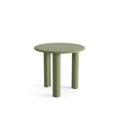 Tavolino basso contemporaneo - 7000 - Arper - in MDF / con supporto in MDF / rotondo