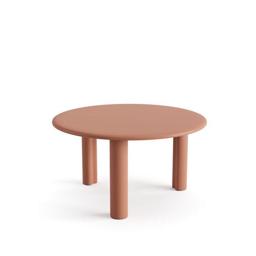 Tavolino basso contemporaneo - 7001 - Arper - in MDF / con supporto in MDF / rotondo