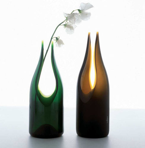 Vaso design originale - TRAN­SGLASS® : CUT - Artecnica - in vetro