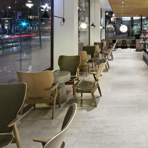 Poltrona contemporanea - DOMUS - Artek - in tessuto / in pelle / in espanso