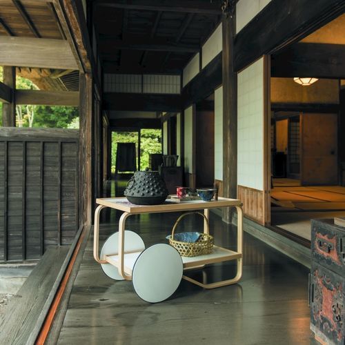 Carrello portavivande di servizio - 901  - Artek - per uso residenziale / in linoleum / in betulla