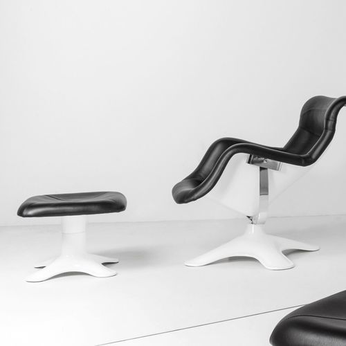 Poggiapiedi contemporaneo - KARUSELLI - Artek - in pelle / in PRFV
