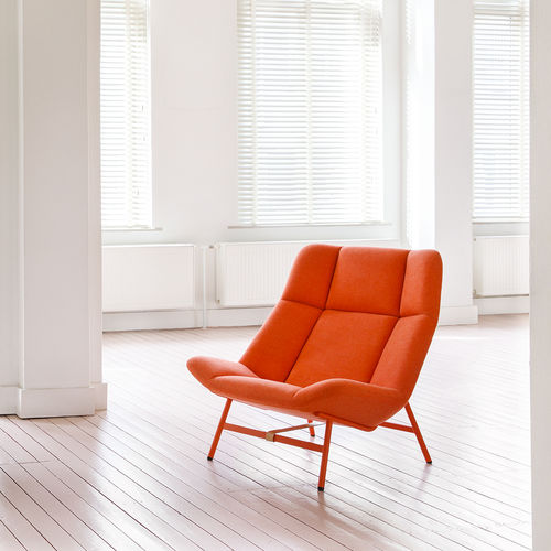 Poltrona contemporanea - Soft Facet - Artifort - in tessuto / in pelle / in acciaio con rivestimento a polvere