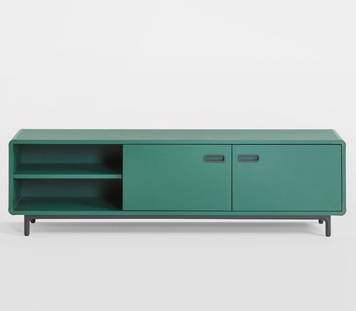 Mobile porta TV contemporaneo - EXTENS - Artifort - lowboard / in legno / verde