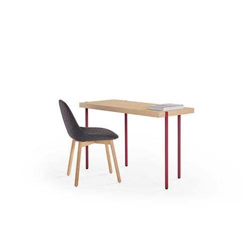 Scrivania contemporanea - PALLADIO - Artifort - impiallacciata in legno / in MDF / in acciaio inossidabile