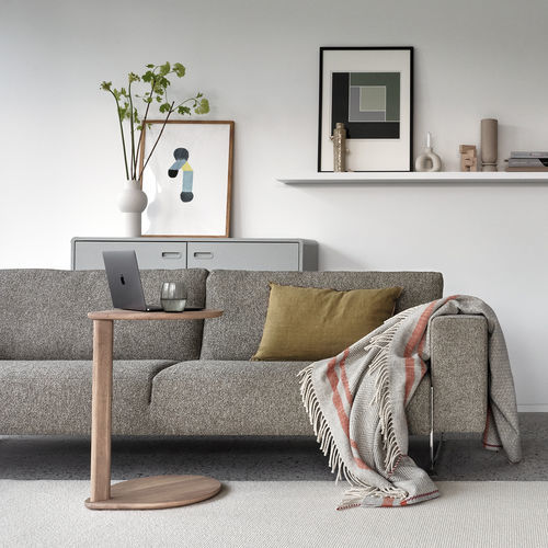 Tavolo d'appoggio contemporaneo - Compass - Artifort - in rovere / in legno massiccio / con supporto in legno