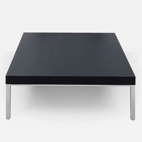 Tavolino basso contemporaneo - T905 - Artifort - in rovere / impiallacciato in legno / con supporto in metallo cromato