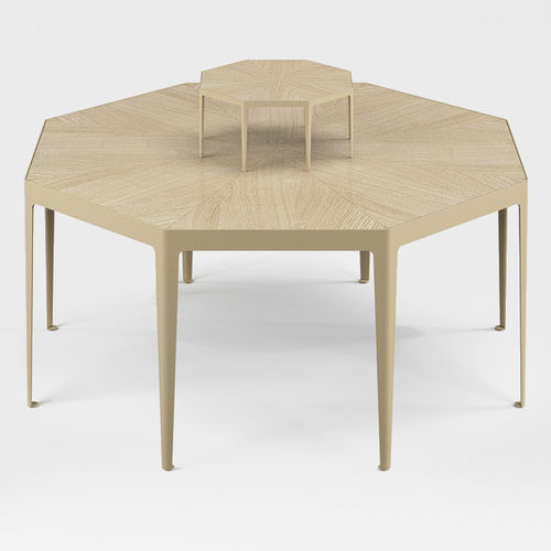 Tavolo da pranzo contemporaneo - AZAL - Autoban - in rovere / in metallo / ottagonale