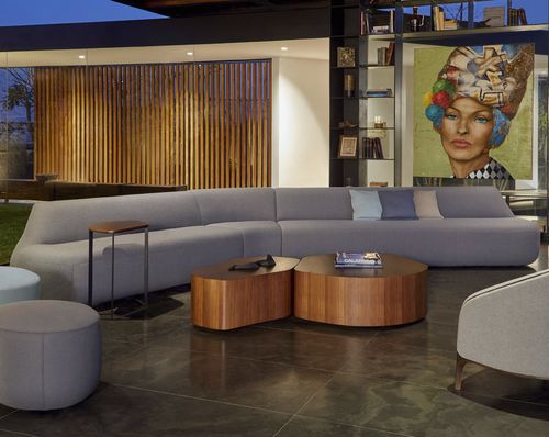 Divano modulare - CASINO - BERNHARD design - a semicerchio / contemporaneo / in tessuto