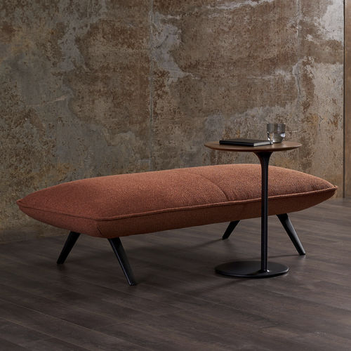Divanetto imbottito modulare - LUCA - BERNHARD design - contemporaneo / in tessuto / in pelle